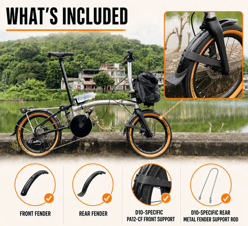 Aceoffix D10 with complete VeloLayers front and rear fender set
